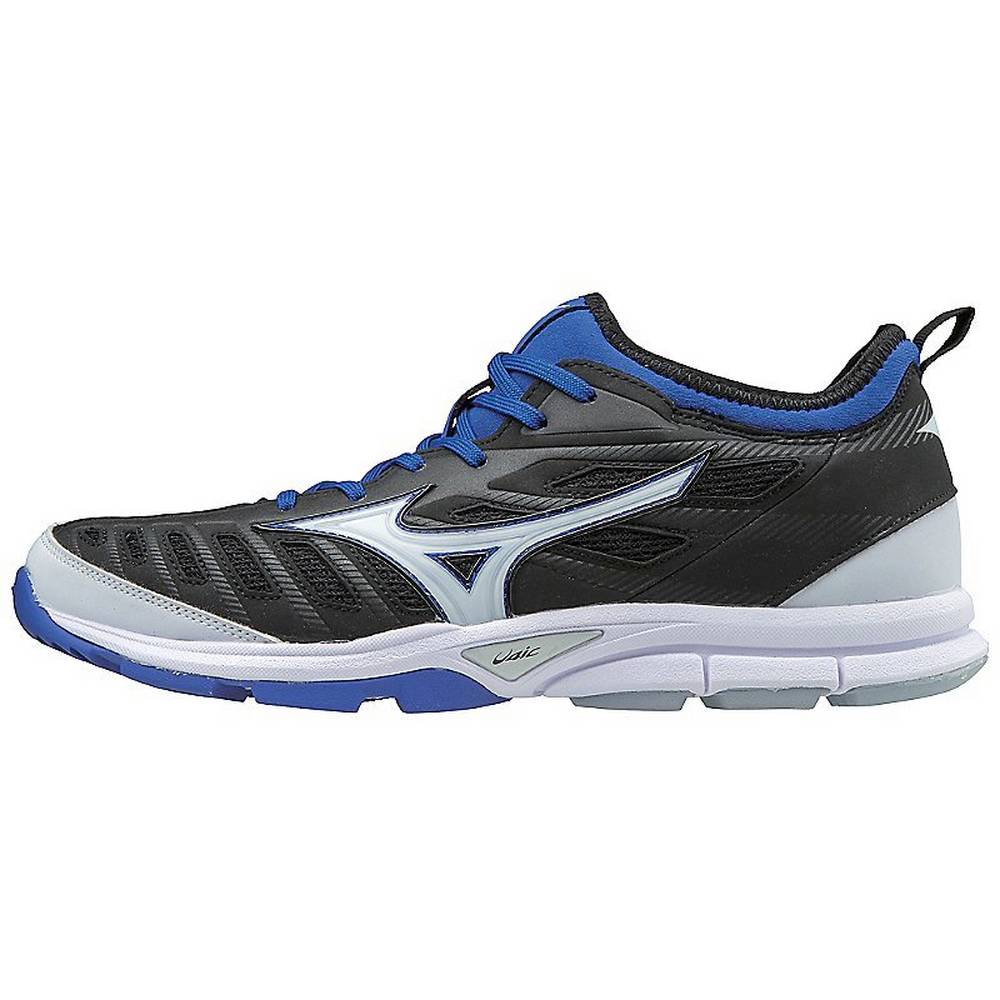 Panske Botasky Mizuno Player’s Trainer 2 Turf Čierne/Kráľovská Modrá Vypredaj AMOL47831